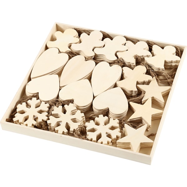 Weihnachtsaufhänger, Größe 9-11 cm, Dicke 4 mm, 90 Stk/ 1 Pck