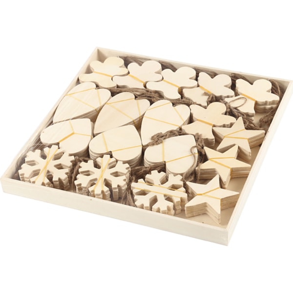 Weihnachtsaufhänger, Größe 9-11 cm, Dicke 4 mm, 90 Stk/ 1 Pck – Bild 3