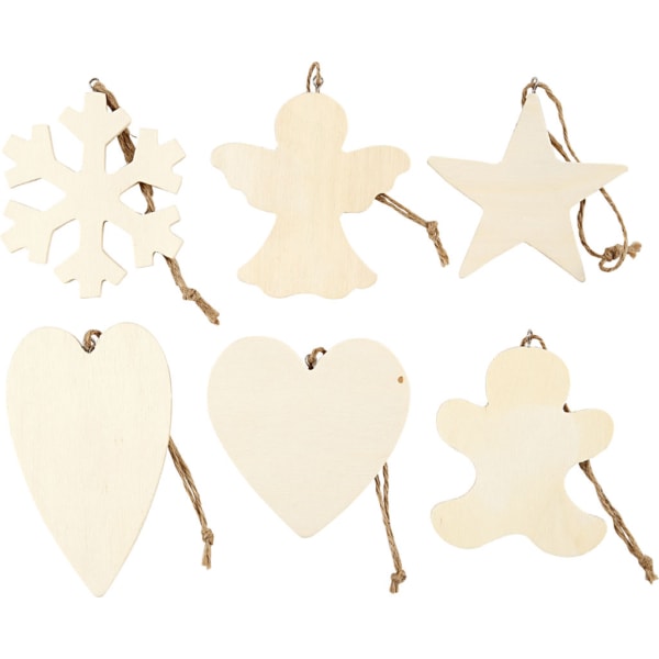 Weihnachtsaufhänger, Größe 9-11 cm, Dicke 4 mm, 90 Stk/ 1 Pck – Bild 4