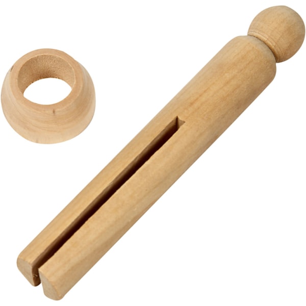 Wäscheklammer, L 9,5 cm, 5 Stk/ 1 Pck – Bild 2
