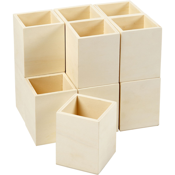 Stifthalter, H 9,5 cm, Größe 7,5x7,5 cm, 1 Stk – Bild 2
