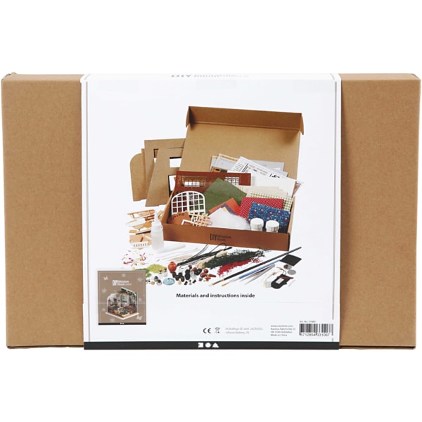 DIY-Miniatur-Zimmer, Gartenzimmer, H 21 cm, B 19,5 cm, 1 Stk – Bild 5