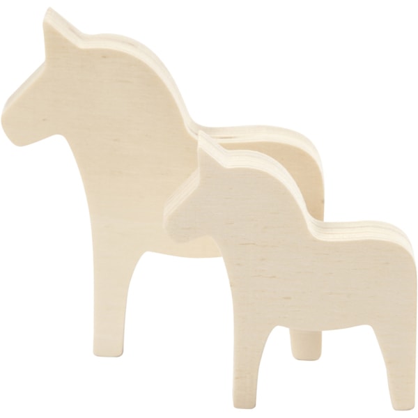 Pferd, H 8+10 cm, B 7+9,5 cm, Dicke 1,8 cm, 2 Stk/ 1 Pck – Bild 2
