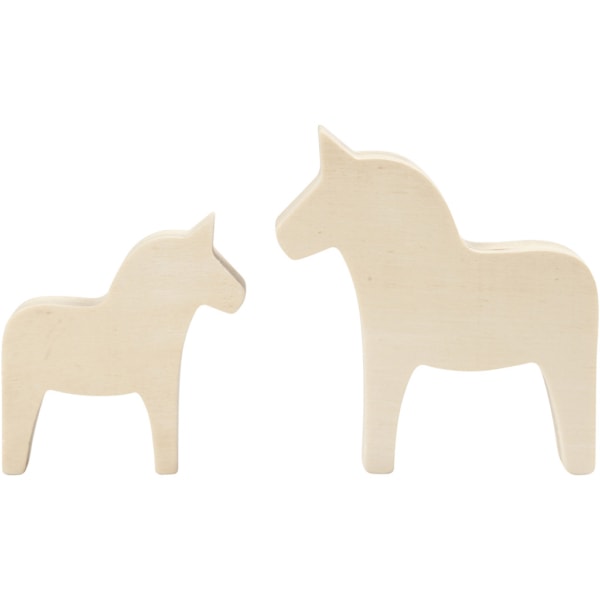 Pferd, H 8+10 cm, B 7+9,5 cm, Dicke 1,8 cm, 2 Stk/ 1 Pck – Bild 3