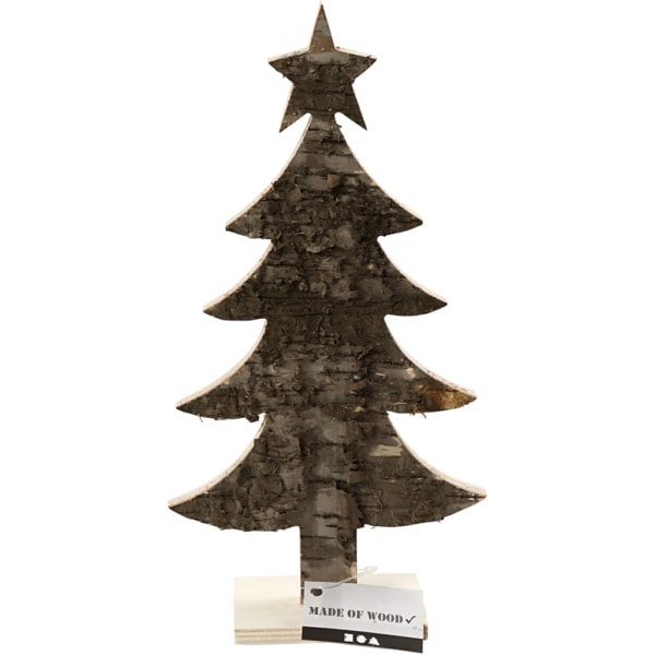 Holz-Weihnachtsbaum, H 26 cm, B 13 cm, 1 Stk – Bild 3