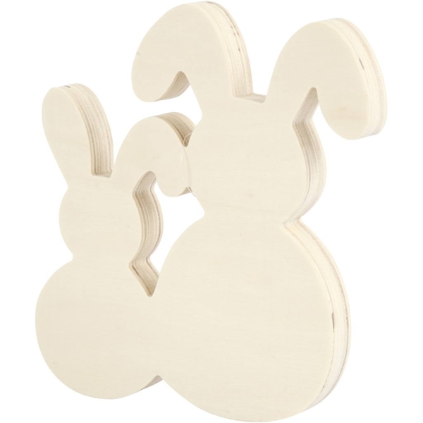 Hasen, H 17 cm, B 16 cm, Dicke 2 cm, 1 Set – Bild 2