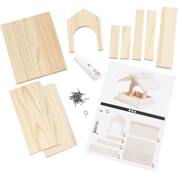 Vogelhaus, H 12,5 cm, T 14,5 cm, B 11,5 cm, 1 Stk – Bild 6