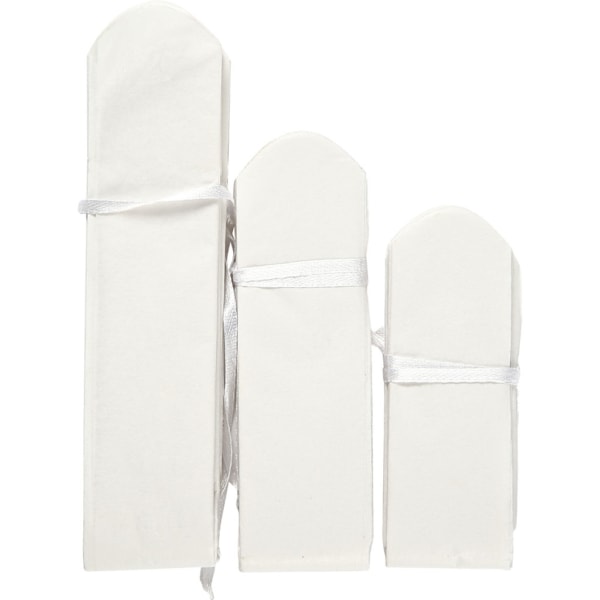 Seidenpapier-Pompons, D 20+24+30 cm, 14 g, Weiß, 3 Stk/ 1 Pck – Bild 6