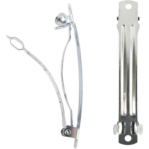 Haarspange, L 6 cm, Versilbert, 20 Stk/ 1 Pck