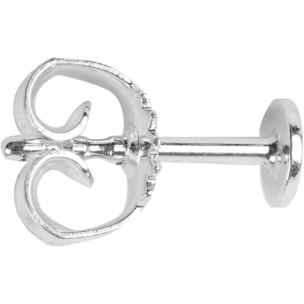 Ohrstecker-Stift, L 13 mm, Sterlingsilber, 10 Stk/ 1 Pck
