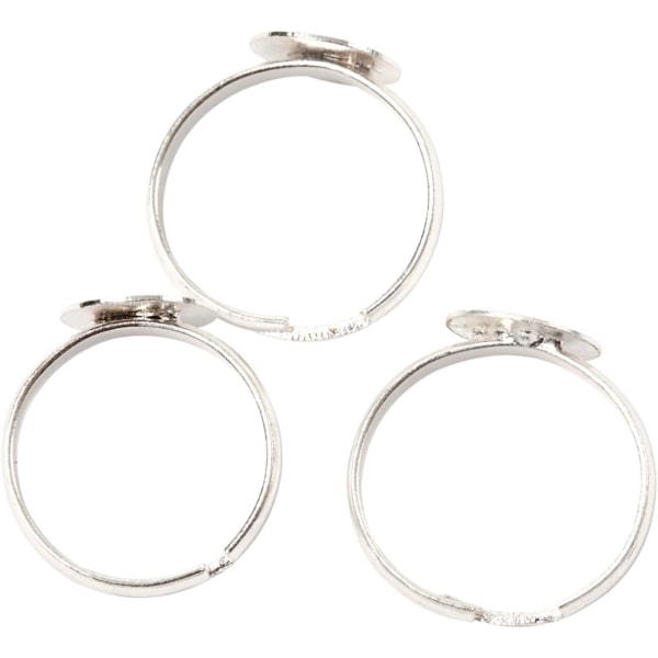 Fingerring, Versilbert, 15 Stk/ 1 Pck – Bild 2