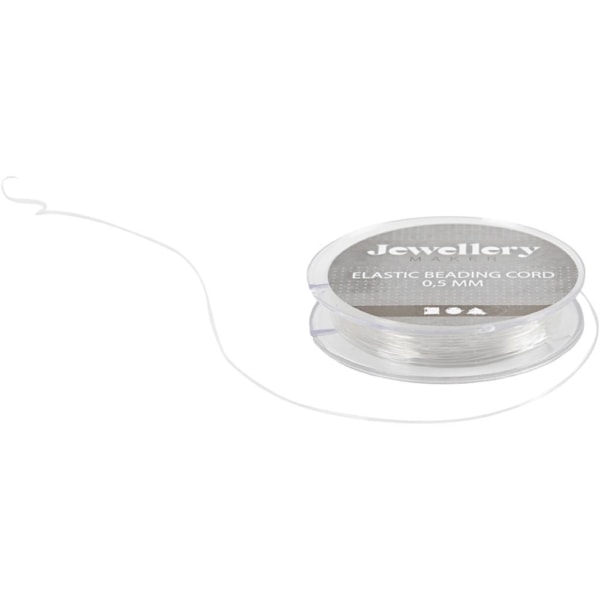 Elastischer Schmuckfaden, Dicke 0,5 mm, 10 m/ 1 Rolle