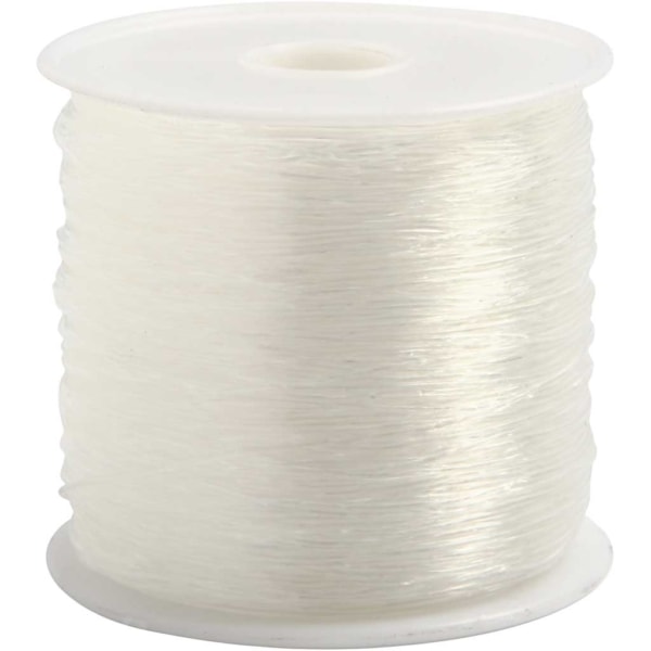 Elastischer Schmuckfaden, rund, Dicke 0,5 mm, 100 m/ 1 Rolle