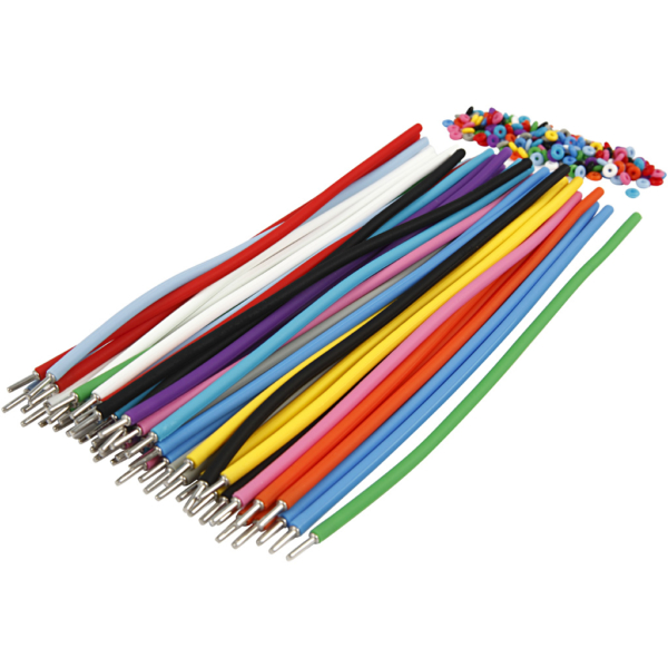 Armbänder - Sortiment, L 20 cm, Dicke 4 mm, Sortierte Farben, 48 Set/ 1 Pck – Bild 3