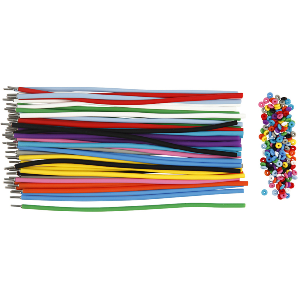 Armbänder - Sortiment, L 20 cm, Dicke 4 mm, Sortierte Farben, 48 Set/ 1 Pck – Bild 4