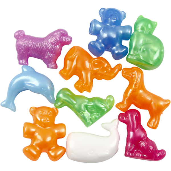 Geformte Kunststoffperlen, Größe 25 mm, Lochgröße 4 mm, 700 ml/ 1 Dose – Bild 4