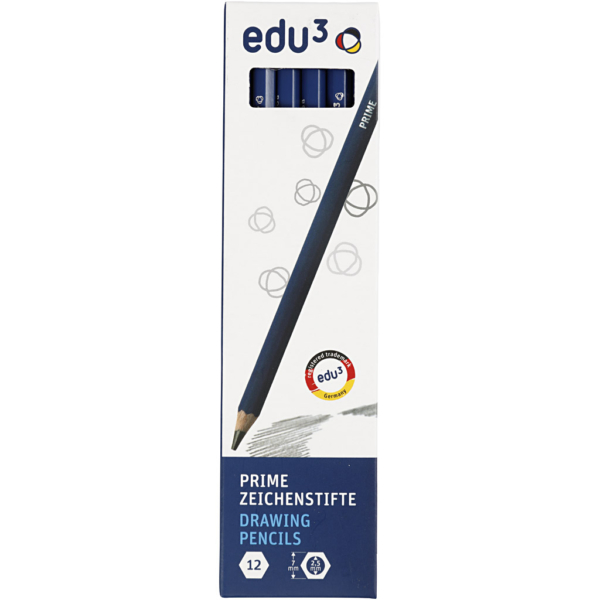 edu Zeichenstifte, Stärke B, 12 Stk/ 1 Pck – Bild 2