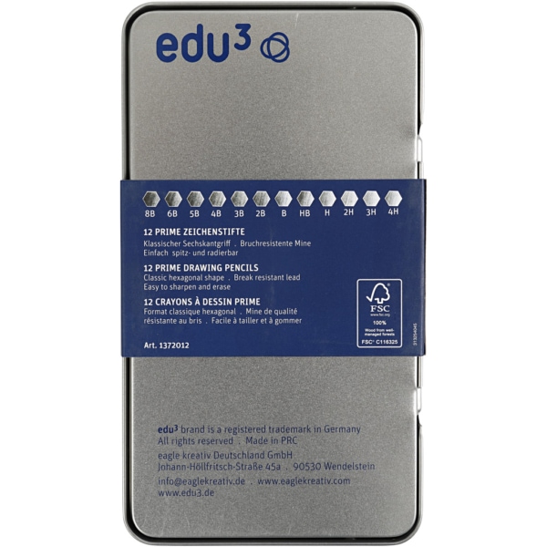 edu Zeichenstifte, Stärke 4H, 12 Stk/ 1 Pck – Bild 3
