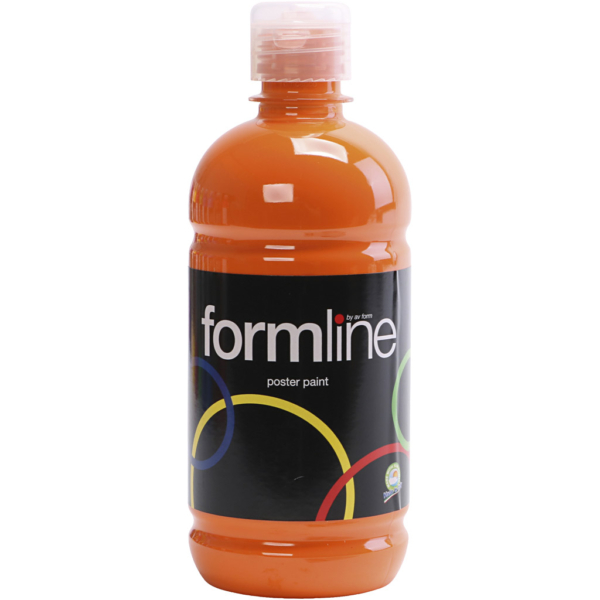 Abdeckfarbe, Matt, Orange, 500 ml/ 1 Fl.