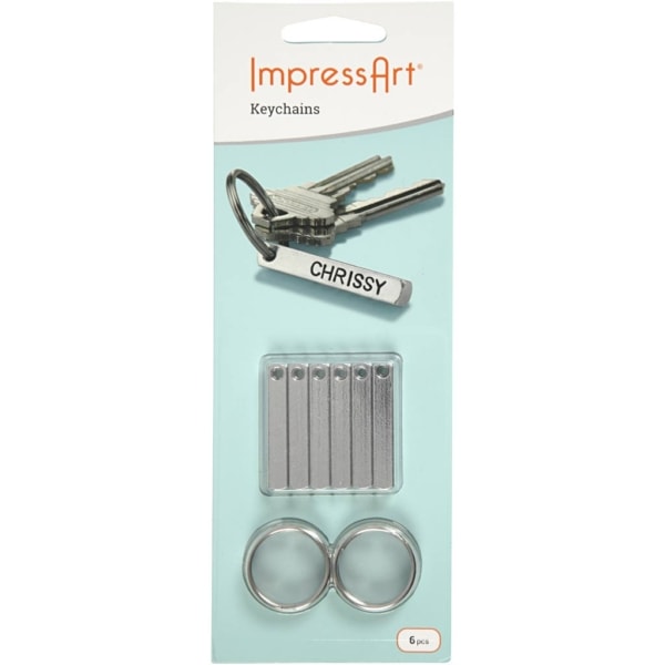 Schlüsselanhänger-Set, Größe 40x5 mm, 6 Stk/ 1 Pck – Bild 2