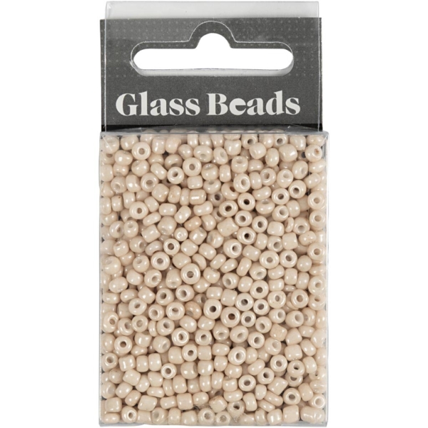 Rocailleperlen, D 3 mm, Größe 8/0 , Lochgröße 0,6-1,0 mm, Hellrosa, 25 g/ 1 Pck – Bild 2