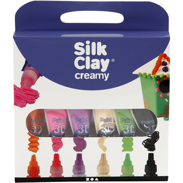 Silk Clay® Creamy , Zusätzliche Farben, 6x35 ml/ 1 Set – Bild 2