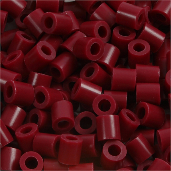 Bügelperlen, Größe 5x5 mm, Lochgröße 2,5 mm, medium, Weinrot (32239), 6000 Stk/ 1 Pck