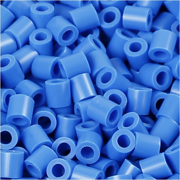 Fotoperlen, Größe 5x5 mm, Lochgröße 2,5 mm, medium, Blau (17), 6000 Stk/ 1 Pck – Bild 3