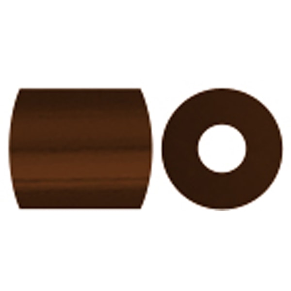 Fotoperlen, Größe 5x5 mm, Lochgröße 2,5 mm, medium, Dunkelbraun (2), 6000 Stk/ 1 Pck – Bild 4