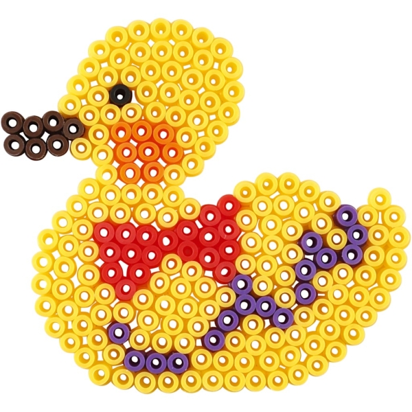 Steckplatte, Ente, Elefant, Giraffe, Bär, Pferd und Fisch, Größe 10x11-13x16,5 cm, 6 Stk/ 1 Pck – Bild 5