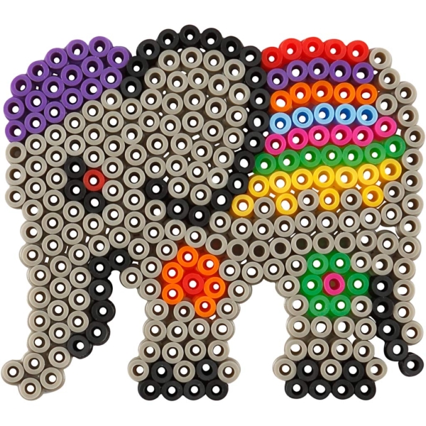Steckplatte, Ente, Elefant, Giraffe, Bär, Pferd und Fisch, Größe 10x11-13x16,5 cm, 6 Stk/ 1 Pck – Bild 6