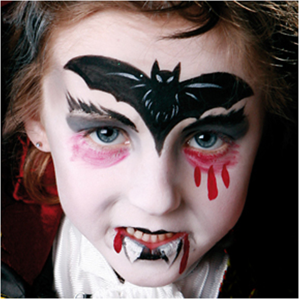 Eulenspiegel Gesichtsschminke - Motivset, Dracula, Sortierte Farben, 1 Set – Bild 4