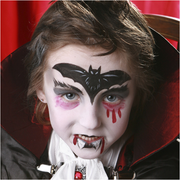 Eulenspiegel Gesichtsschminke - Motivset, Dracula, Sortierte Farben, 1 Set – Bild 6
