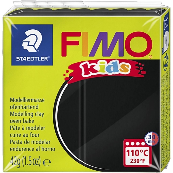 FIMO® Kids Clay, Schwarz, 42 g/ 1 Pck