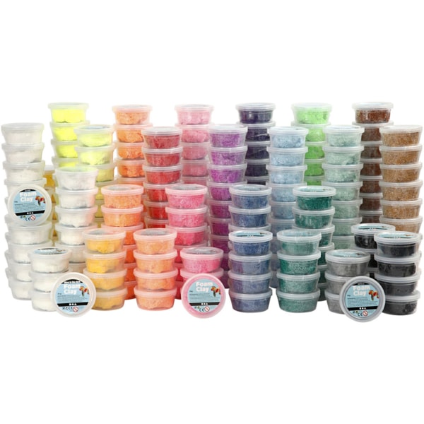 Foam Clay® , Sortierte Farben, 22x10 Dose/ 1 Pck