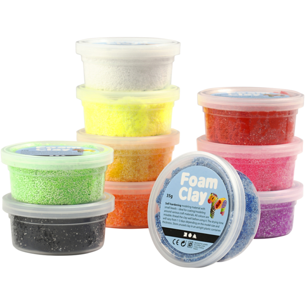 Foam Clay® , Sortierte Farben, 10x12 Dose/ 1 Pck – Bild 2