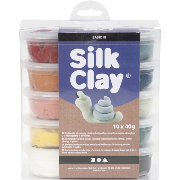 Silk Clay®, sanfte, dezente Farben, 10x40 g/ 1 Pck – Bild 3