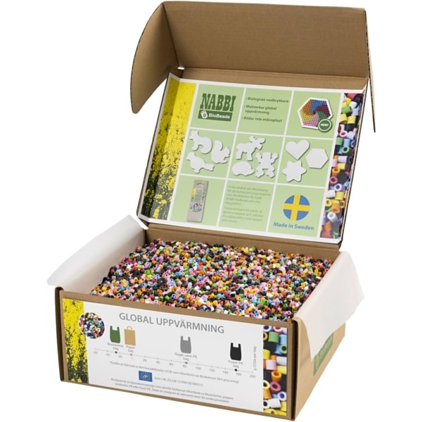 NABBI BioBeads, Größe 5x5 cm, medium, Standard-Farben, 55000 Stk/ 1 Pck