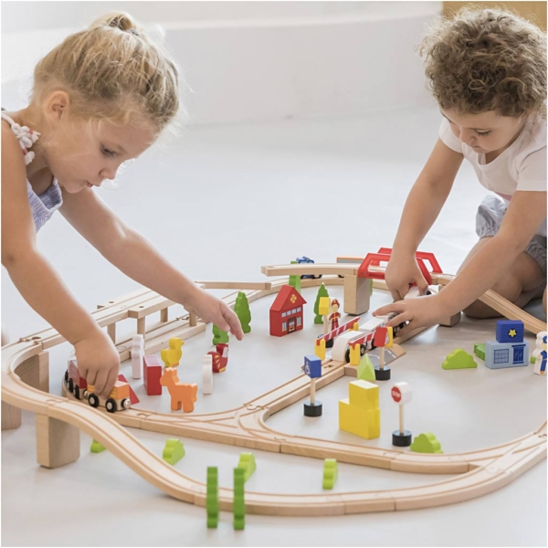 VIGA Autobahn und Stadt, 90 Teile/ 1 Set, 90 Teile – Bild 4