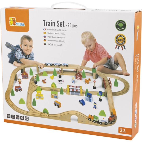 VIGA Autobahn und Stadt, 90 Teile/ 1 Set, 90 Teile – Bild 2