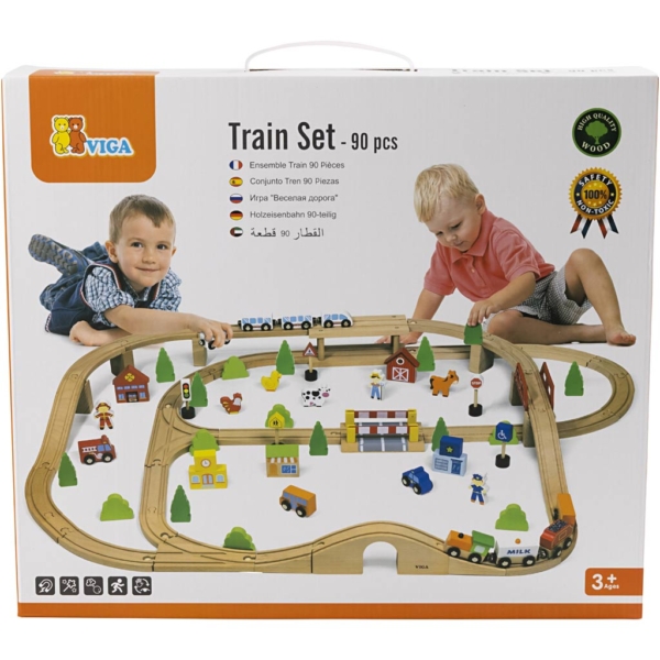 VIGA Autobahn und Stadt, 90 Teile/ 1 Set, 90 Teile – Bild 3