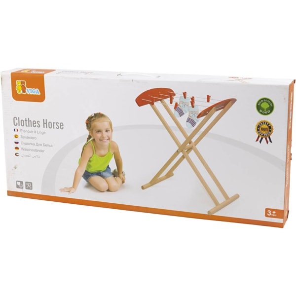 VIGA Spielwäscheständer, Größe 41x61x34 cm, 1 Stk – Bild 2