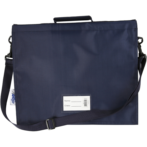 Schultasche, T 6 cm, Größe 36x31 cm, Dunkelblau, 1 Stk – Bild 2