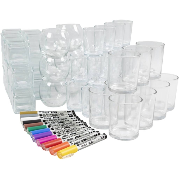 Kerzengläser, 1 Set