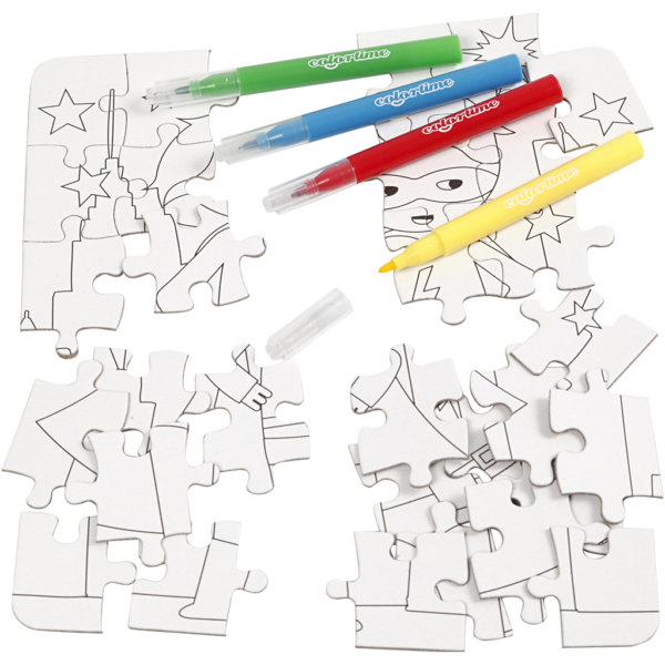 Mini Kreativ Set, Superheld, Weiß, 1 Pck – Bild 6