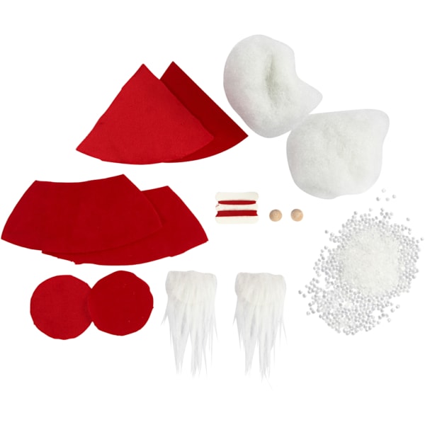 Mini Kreativ Set, Weihnachtswichtel, H 12 cm, Rot, 1 Pck – Bild 4