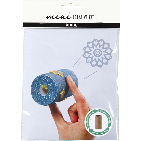 Mini Kreativ Set, Kaleidoskop aus einer Papprolle, 1 Pck – Bild 2