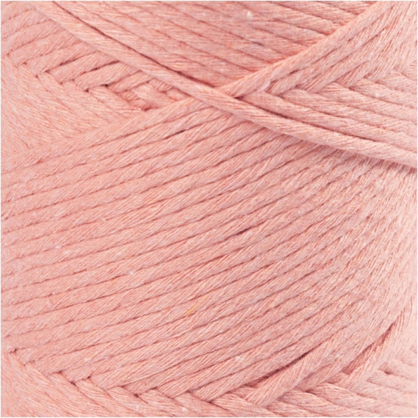 Macramé-Kordel, L 198 m, D 2 mm, Rosa, 330 g/ 1 Rolle – Bild 3
