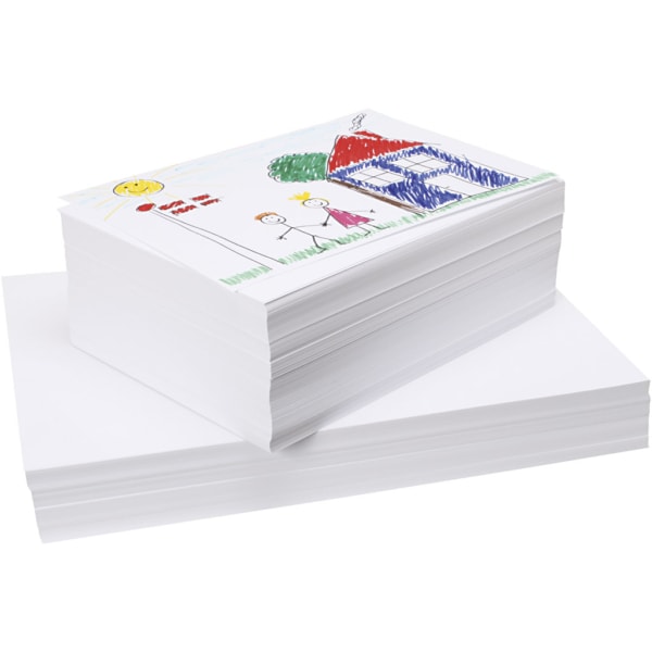Hochwertiges Zeichenpapier, A3,A4, 130+160 g, Weiß, 750 Bl./ 1 Pck