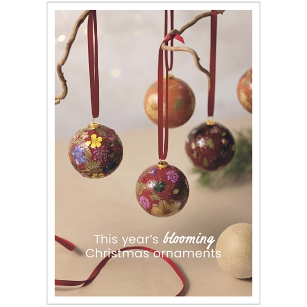 Postkarte, Die schönste Weihnachtskugel der Weihnachtszeit, A5, 14,8x21 cm, 1 Stk – Bild 2